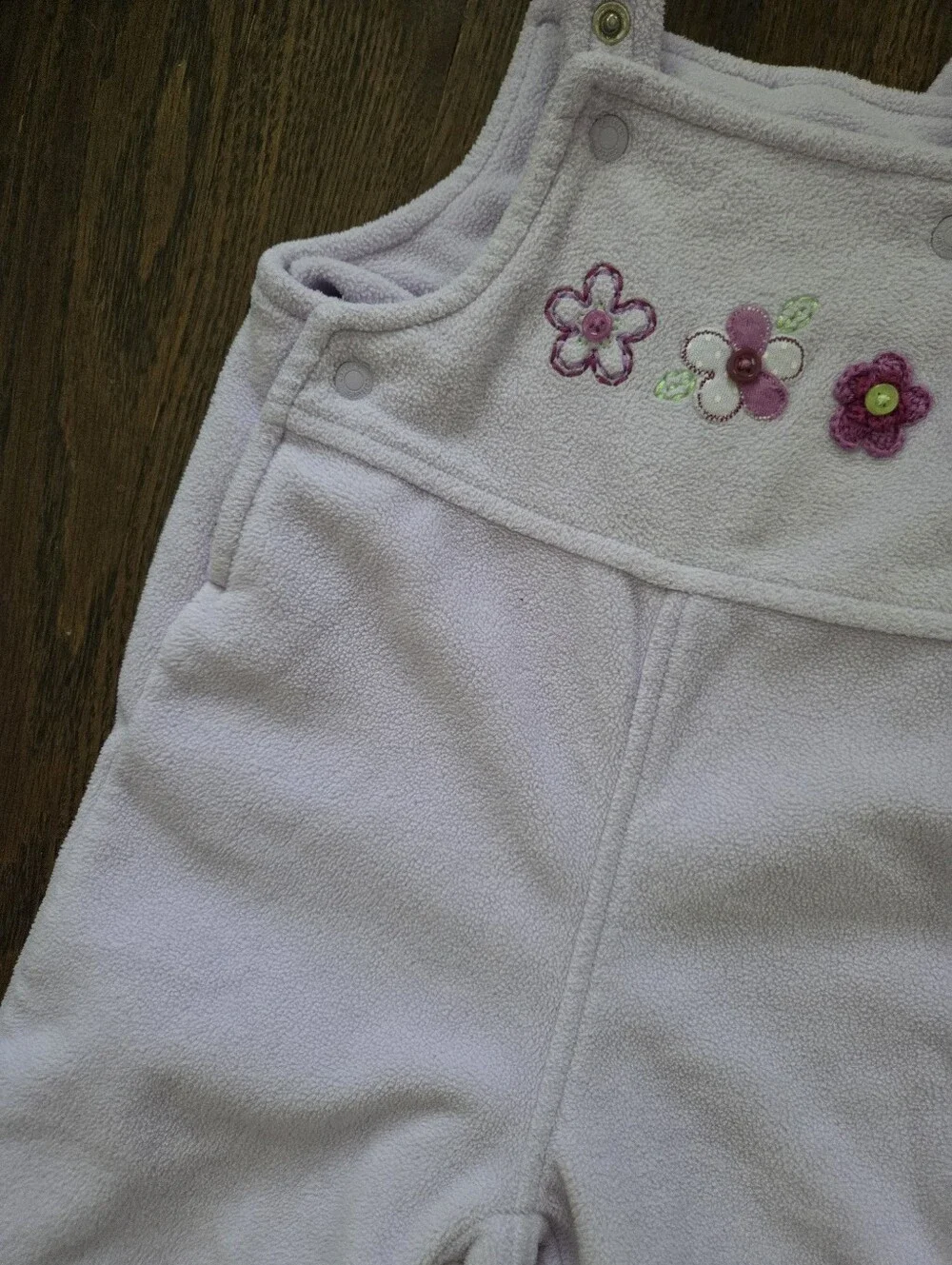 Carters Girls 6M Light Purple Fleece Overalls